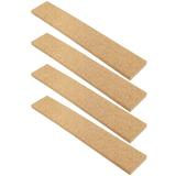 Bulletin Board Bulletin Board 4Pcs Cork Board Strips Bulletin Strips Self- Adhesive Natural Frameless Cork Board Strips for Home Office Classroom Pin Board Bulletin Board Decorations