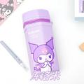 Sanrio High Capacity Pen Box Kawaii Kuromi Melody Anime Figure Pencil Case Zipper Pen Holder Pu School Supplies Stationery Gift