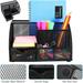 Office Supplies Desktop Table File Desk Organizer Mesh Metal Pencil Pen Holder