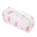 Large Capacity Pencil Case Portable Pouch Convenient High Multi-function Bag Pink Student Use