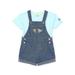 Disney Mickey & Friends Toddler Girls Top and Denim Shortalls Sizes 12M-5T