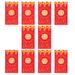 10 Pcs Year of The Tiger Gold Coin Red Envelope Money Storage Packets Purses Chinese New Lucky Envelopes