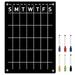 1 Set of Fridge Message Board Magnetic Planning Whiteboard List Reminder Schedule Message Board