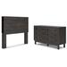 Signature Design by Ashley Toretto 2 Piece Dresser Set Wood in Black/Brown/Gray | Queen | Wayfair PKG014781