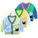 CSCHome Boys Girls Cardigan Sweater Color Block Sweater Unisex Newborn Long Sleeve Button down Cardigan Sweater Outerwear 1-7Y