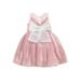 TheFound Toddler Baby Girls Summer Princess Party Dress Sleeveless Bowknot High Waist Tulle Ball Gown Dresses