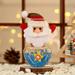 outdoor christmas decorations Cute Christmas Candy Storage Can Decorate Home Gift Cookies Food Storage Jar