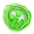 1 Pair Sports Shoe Laces Elastic and Reflective Lazy Shoelaces for Running Hiking Climbing Jogging (Green)