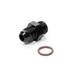 "#6 x 9/16-18 (#6) Radius O-Ring Fitting Black"