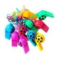 100 Pcs Football Whistle Soccer Gifts Whistles with Lanyard Party Favors for Kids The Christmas