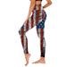 Independence Day Leggings Women S American 4 Of July Printed Leggings Pants Leggings Yoga Running Pilates Gym Yoga Pants Tights Compression Soft Stretch Casual Bottoms Wine 2XL