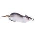 XIAN Mouse Rat Fishing Lure Artificial Bait Mouse Soft Baits Dual Hooks Tackle Accessory for Bass Snakehead Freshwater C