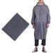 Raincoat Rain Jacket Rain Poncho Cape Transparent Hood Buttons Rain Protection