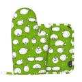 Disketp Funny Sheep Doing Yoga Oven Mitts And Potholders Bbq Gloves-Oven Mitts And Pot Holders With Recycled Infill Silicone Non-Slip Cooking Gloves For Cooking Baking Grilling