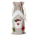 XINHUADSH Red Wine Bag Decorative Reindeer Snowflake Christmas Style Fine Workmanship Table Decorations Ornamental Christmas Champagne Holder Cover for Home