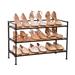 Seville Classics Inc. 3-Tier (12 Pair) Stackable Resin Shoe Storage Rack Metal | 19 H x 26.5 W x 12.2 D in | Wayfair SHE15879B