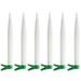 6 Pcs Christmas LED Candle Light Long Pole Electronic Clip Candle Lamp Wedding Birthday Party Simulation Flameless Night Light (Warm White)