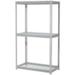 Global Industrial 84 x 96 x 36 in. Expandable 3 Level Starter Rack with Wire Deck Gray