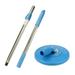 GBSELL Mop Brooms Accessories Clearance Spin Mop Pole Handle Replacement for Floor Mop 360 No Foot Pedal Version Blue