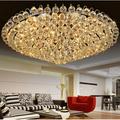 KPIBEST 31.5 Inch Crystal Ceiling Light K9 crystal Flush Mount Ceiling Light Crystal Ceiling Light Fixture Modern Crystal Ceiling Light with Remote for Hallway Living Room