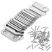 22 Pcs Corner Connector Metal Braces for Wood Fastening Brackets Shelves Stainless Steel