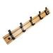 Hook Cutainsforbedroom Bedrooms Decor Bamboo Hooks Rack Coat Hanger Wall-mounted Zinc Alloy