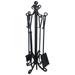 Fireplace Toolsetâ€¯â€“ 5 Piece Fireplace Toolset â€“ Strong Cast Iron Toolset â€“ Accessories include Tong Shovel Base and Brush â€“ Sturdy well balanced Stand to hold all Tools and Accessories