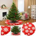 Christmas Clearance Room Decor Tree Skirt Knitting Tree Skirt Apron Surface Knitting Snowflake Christmas Clearance Room Decor Tree Skirt Snowflake Tree Skirt Christmas Clearance Room Decor Decoration