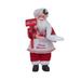 Christmas Santa Claus Ornament Christmas Standing Santa Claus Figurine Plastic Santa Claus Standing Doll Realistic Santa Claus Xmas Decor Figure Standing Chef Santa Figurine -Christmas decorations