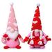 12.5 inch Valentine s Day Couples Plush Gnome Handmade Scandinavian Swedish Tomte Holiday Present Party Decorations Home Tabletop Ornaments