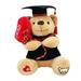 Nicoxijia Cute Graduation Bear with Heart Hat Plush Stuffed Teddy Bear Doll Toy Gradution Present for Kids Friend