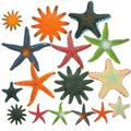 Sea Life Toys 16 Pcs Creature for Kids Childrens Realistic Starfishes Model Tpr Soft Glue Baby