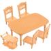 Dollhouse Table and Chairs Yard Decoration Furniture Plastic