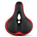 Thicken Wide Comfortable Bike Seat MTB Mountain Road Sponge Saddle Cushion(Black and Red)