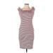Trafaluc by Zara Casual Dress - Bodycon: Pink Print Dresses - Women's Size Large