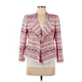 Ann Taylor LOFT Jacket: Red Aztec or Tribal Print Jackets & Outerwear - Women's Size 6