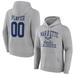 Men's Fanatics Branded Gray Marquette Golden Eagles Women's Lacrosse Pick-A-Player NIL Gameday Tradition Pullover Hoodie