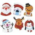 Christmas DIY 5D Diamond Painting Stickers Kits Cartoon Diamond Animal Santa Kids DIY 5D Diamond Painting Cartoon Animal Santa Claus Stickers Christmas DIY 5D Diamond Painting Stickers LD0053