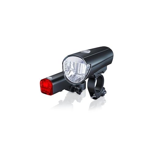 Aplic LED Fahrradlampen Set mit Front & Rücklicht StVZO zugelassen / Energiesparend / 30 Lux