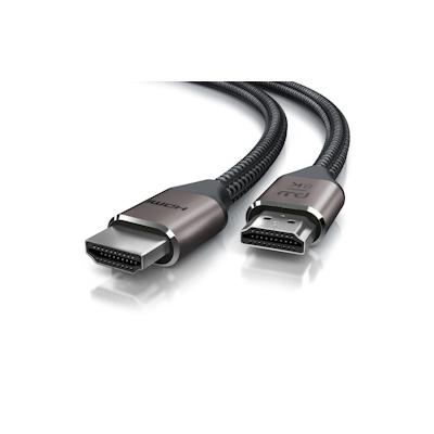 Primewire 8k HDMI Kabel 2.1 UHD II, 8k @ 120 Hz mit DSC, 7680 x 4320, 2k 4k Ethernet, HDR eARC VRR ALLM, kompatibel zu Blu Ray PS4 PS5 - 2 m Image