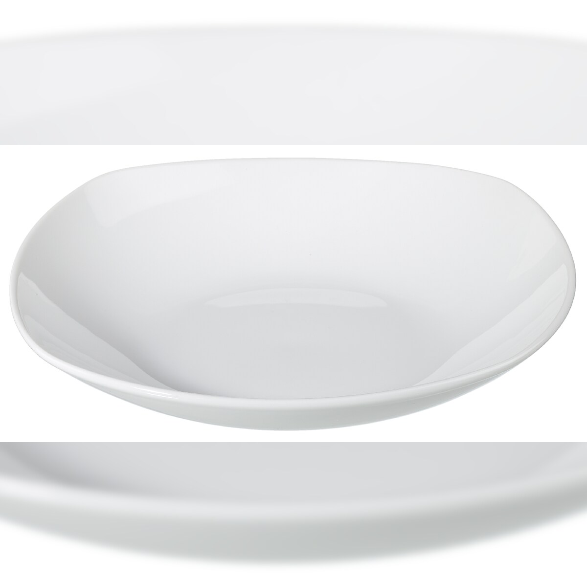 aro Teller tief, Porzellan, 21.5 x 21.5 cm, quadratisch, weiß, 6 Stück Image