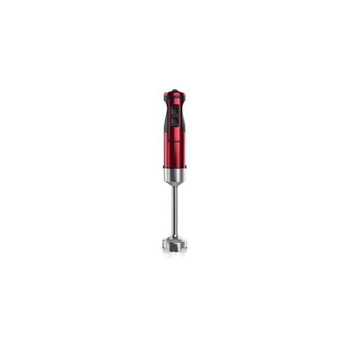 Arendo Edelstahl Stabmixer in rot Handmixer - Pürierstab - stufenlose Regelung