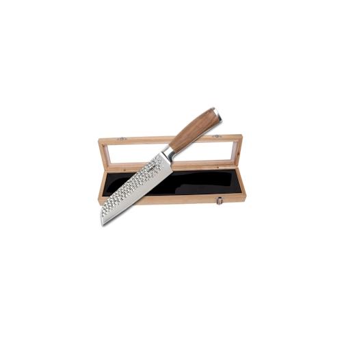 STONELINE® Hammerschlag Santokumesser 30,5 cm, aus Damaszenerstahl