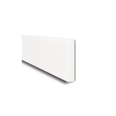 PROREGAL Wand-Schrammschutz aus hochwertigem Polyethylen | Zum Aufdübeln mit 6mm Senkkopfschrauben | HxBxT 15x206x1cm | Weiß Image