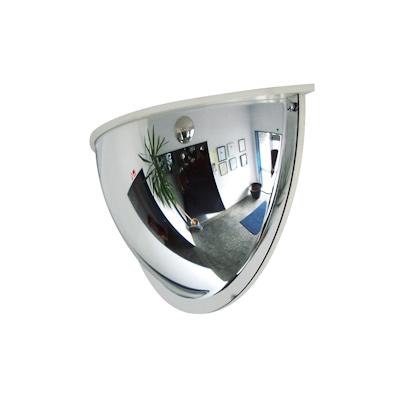 PROREGAL Drei-Wege-Bobachtungsspiegel mit 180° Blickwinkel aus Acrylglas mit Abdeckung | Kugelspiegel mit Weitwinkel-Wirkung | HxBxT 30x60x16,5cm