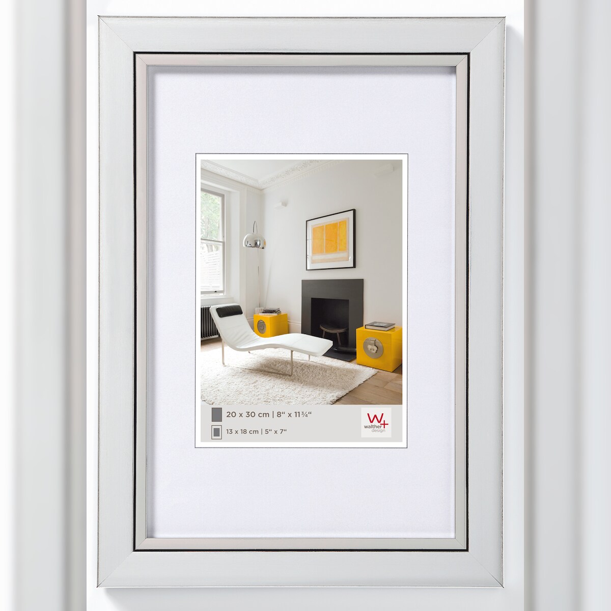 walther + design Metro PS-Rahmen, silber, 13x18 cm Image
