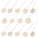 DIY Christmas Crafts Wooden Snowflake Paper Cutting Plate Ornaments Xmas Party Supplies Tags Sto Trees for Village