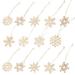 DIY Christmas Crafts Wooden Snowflake Paper Cutting Plate Gift Snowflakes Hanging Ornament Chrismas Trees Home Decor Decorations Labels Party Favors