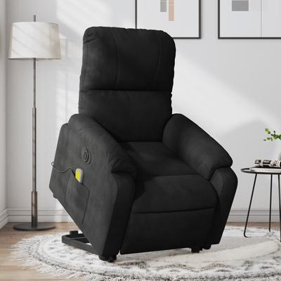 vidaXL Stand up Massage Recliner Chair Power Lift Wingback Microfiber Fabric