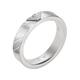 Fingerring EMPORIO ARMANI "ESSENTIAL, EGS2924040" Fingerringe Gr. 19, Edelstahl, 5 mm, silberfarben (edelstahlfarben) Damen Fingerringe